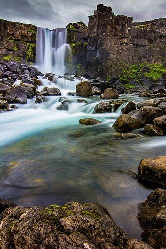 Oxarafoss Beautiful Waterfalls Beautiful Landscapes Scenery