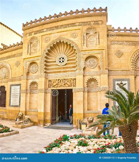 De Belangrijkste Ingang Aan Koptisch Museum In Kaïro Egypte Redactionele Fotografie Image Of