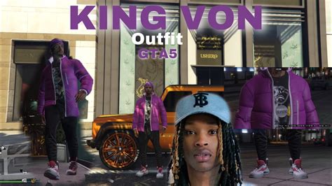 Gta5 King Von Outfit Youtube