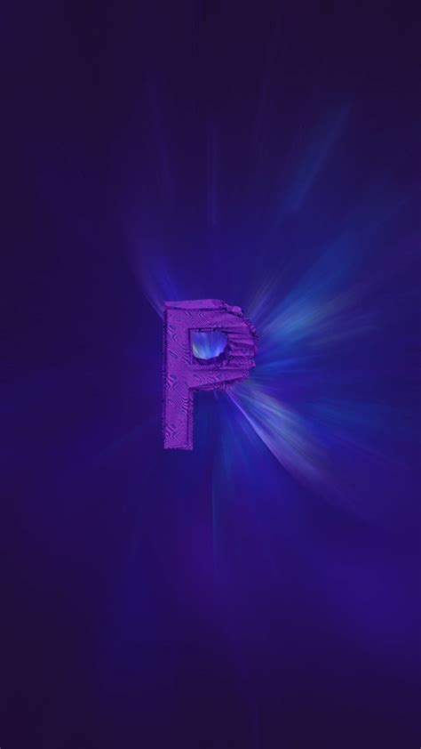 Download Blue And Purple P Letter Wallpaper