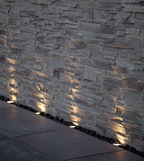spotlight on stone wall is creative inspiration for us. Get more photo