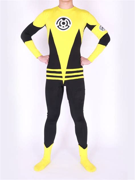 Custom Lantern Sinestro Corps Custom Superhero Costume Made Yellow Lantern Adult Halloween Party