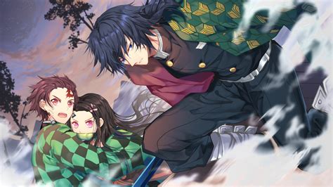 Demon Slayer Giyuu Tomioka Nezuko Kamado Tanjirou Kamado With