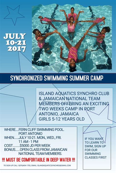 Ias Synchronized Swimming Summer Camp — The Aquatic Sports Association
