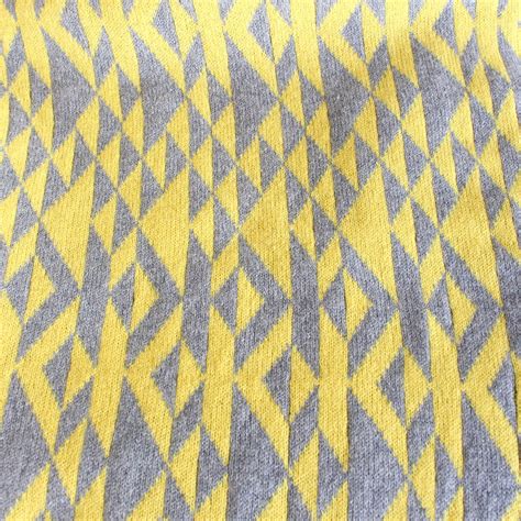 Grey And Yellow Pelt Knitted Cushion By Gabrielle Vary Knitwear
