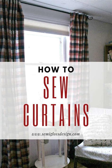 How To Sew Curtains An Easy Step By Step Tutorial How To Make Curtains No Sew Curtains Curtains