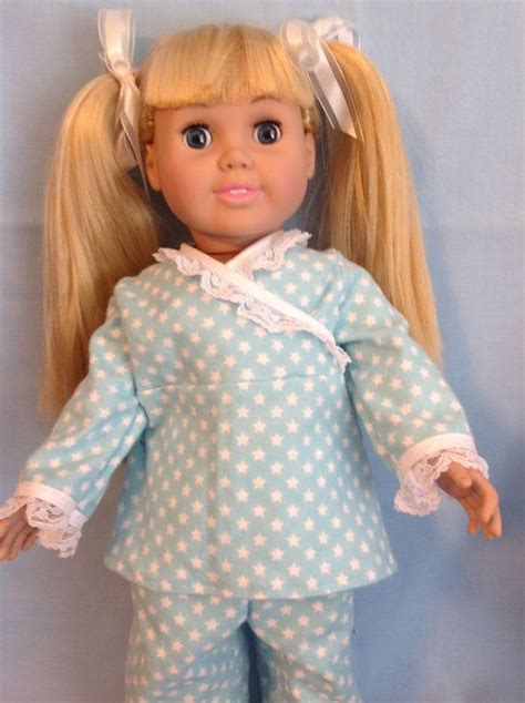 Doll Clothes 18 Inch 3 Pc Star Flannel Pajama Set Includes Etsy