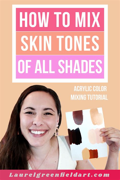Acrylic Color Mixing Skin Tones Of All Shades — Laurel Greenfield Art