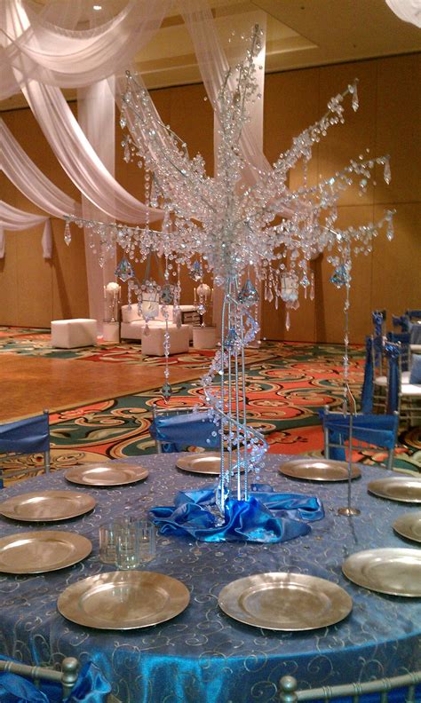 Crystal Tree Luminated Centerpiece By Longwood Events And Weddings