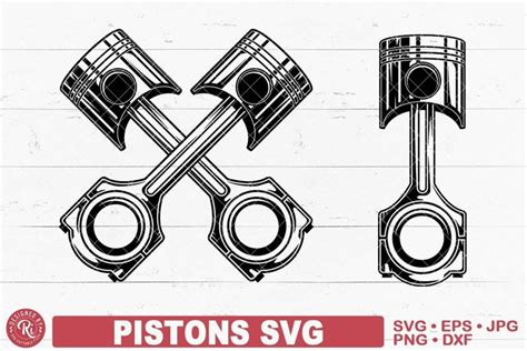 Piston Svg Crossed Pistons Svg Mechanic Svg Engine Svg