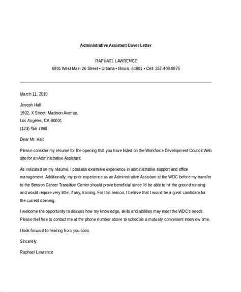 Administrative Assistant Cover Letter No Prior Experience How To