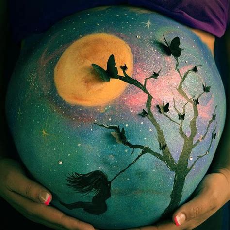 Bump Painting Face Painting Baby Belly Pictures Pregnancy Art