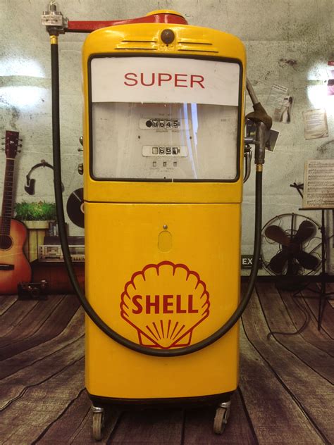 Vintage Shell Gilbarco 1959 Benzinepomp Gaspump Old Gas Pumps