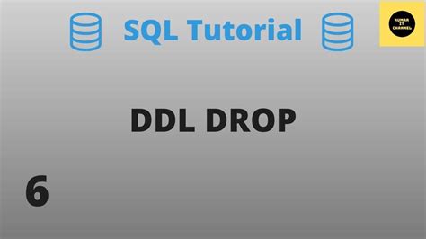 Ddl Drop Command Sql Basics Tutorial Part 6 Youtube
