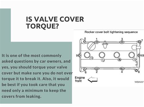Is Valve Cover Torque Engine Diary