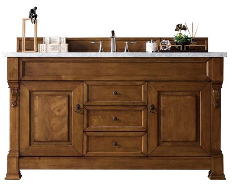 Using the material oak, plywood, the beautifully. 60 Inch Single Sink Bathroom Vanity in Country Oak