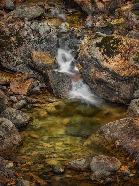 Small Waterfall Acadia National Park Landscape And Rural