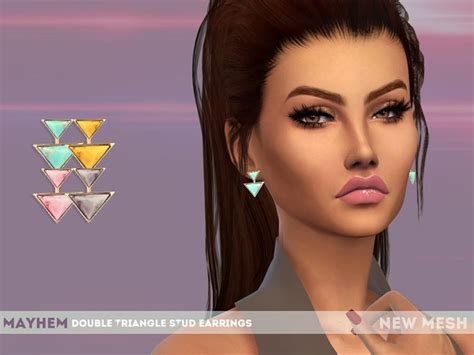 New Mesh By Me Found In Tsr Category Sims 4 Female Earrings