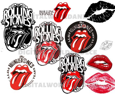 Rolling Stones Svg Lips Svg Clipart Kiss Svg Digital Etsy Denmark