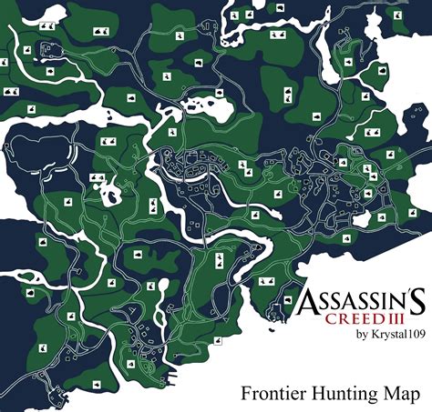 Assassin S Creed III Frontier Hunting Map PNG V1 5 Neoseeker