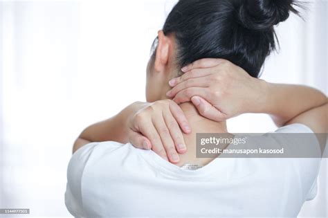 Women Neck Pain High Res Stock Photo Getty Images