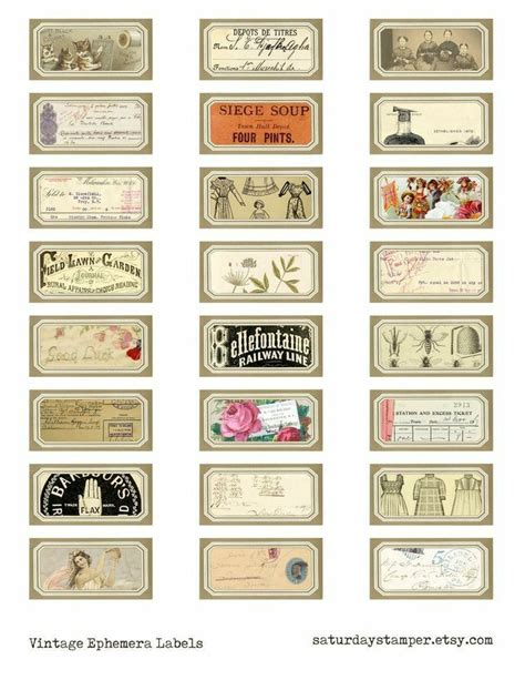 Pin By Desiree Perez On 1 Collage Sheet Vintage Labels Printables