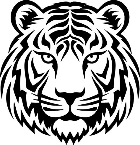 Tigre minimalista y plano logo vector ilustración 27461847 Vector