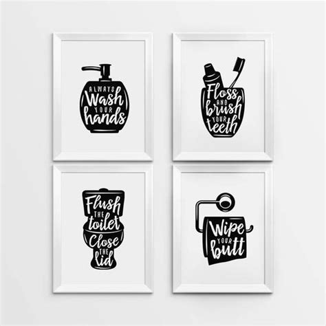 57,000+ vectors, stock photos & psd files. Bathroom wall decor Printable Art Gallery prints set of 4