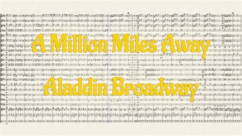 A Million Miles Away Aladdin Broadway Symphonic Band Arrangement Youtube