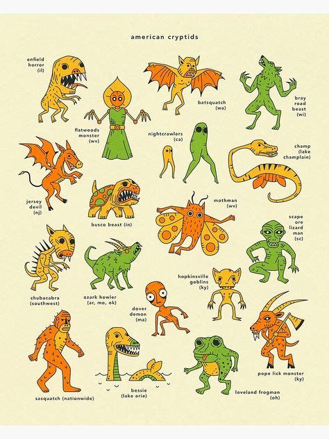 94 Cryptids Ideas Mythical Creatures Creatures Cryptozoology
