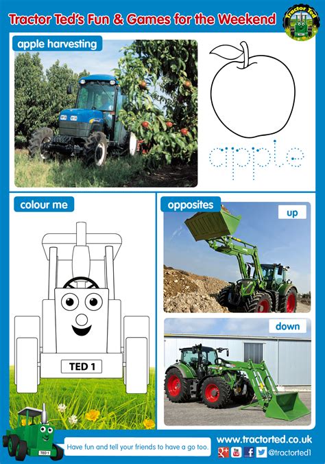 Tractor Ted Free Spring Printable Activity Sheet In The Playroom