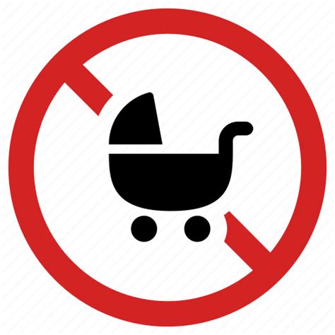 Baby Forbidden Newborn Not Allowed No Stroller Prohibition Toddler