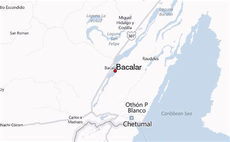 Bacalar Mexico Map