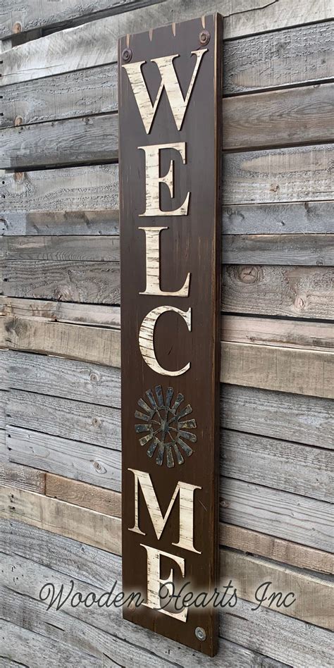 Windmill Wall Decor Sign Home Vertical Indoor Outdoor Farmhouse