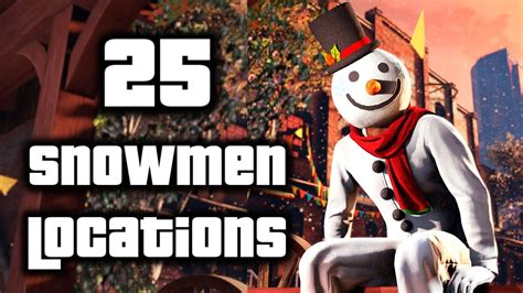 All 25 Snowman Locations Guide Unlock Limited Time Snowman Outfit