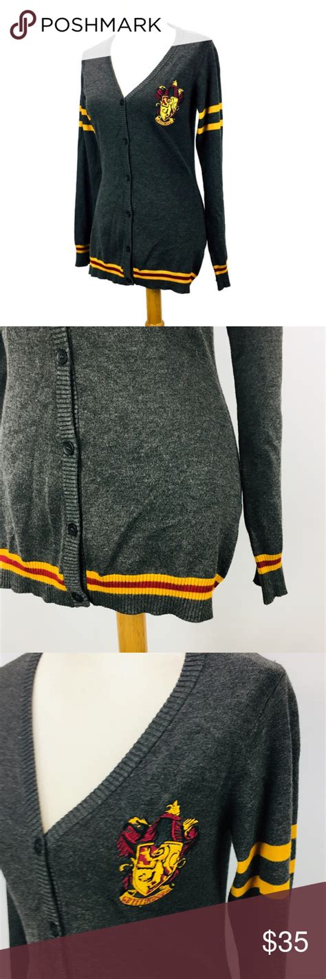 Harry Potter Cardigan Sweater Hogwarts Gryffindor Brand Harry Potter