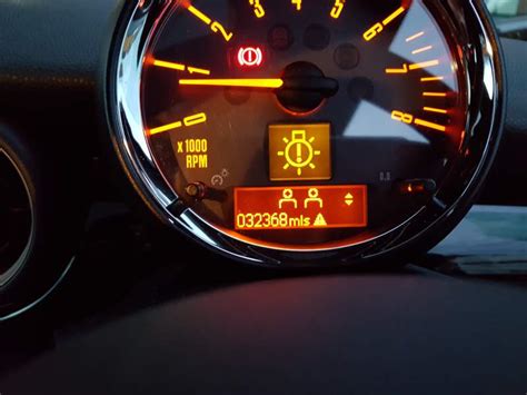 Mini Cooper Dash Warning Light Symbols