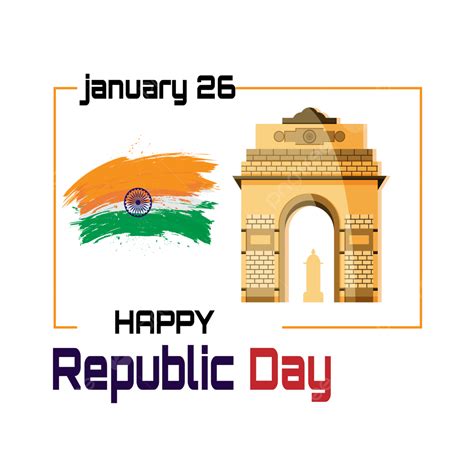 26th Jan Happy Republic Day Design Happy Rebublic Day 26 January