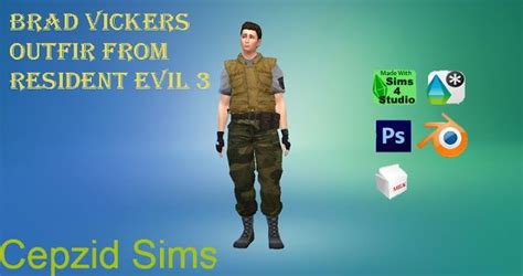 Sims 4 Ccs The Best Brad Vickers Outfits From Resident Evil 3 By Cepzi Resident Evil