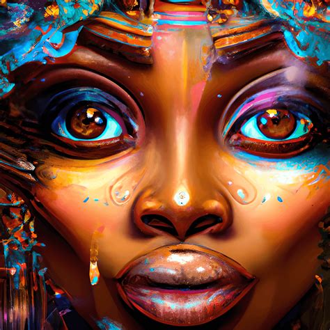 Beautiful Brown Skin Woman 3d Art · Creative Fabrica