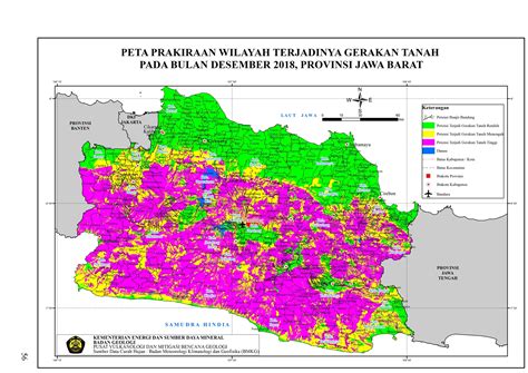 Data Pvmbg Tentang Wilayah Potensi Gerakan Tanah Di Bandung Raya Per