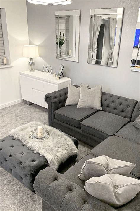 Modern wallpaper 2020 has gone all sorts of creative. Sparkle Plain Texture Wallpaper Grey | Living room ideas ...