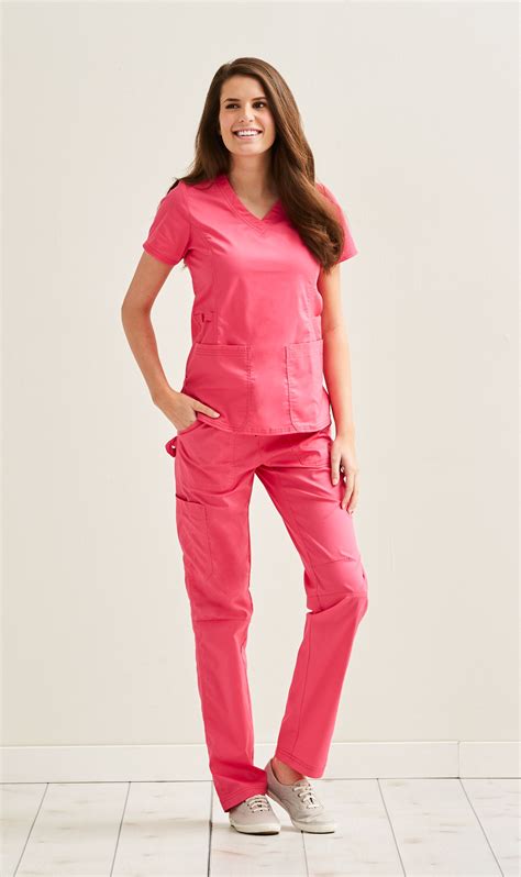 blossom signature 2101 medical outfit pink scrubs womens scrubs