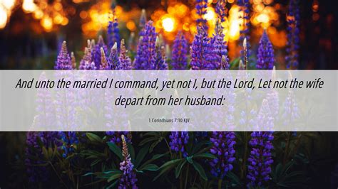 1 Corinthians 710 Kjv Desktop Wallpaper And Unto The Married I Command Yet Not I But