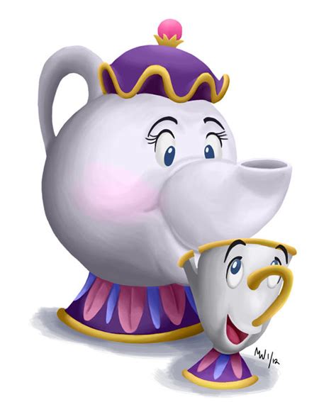 All Hearts Mrs Potts And Chip By Lynxgriffin On Deviantart