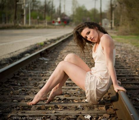 Keira On Track Train Photography Girl Train Photography Poses