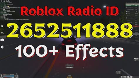 Effects Roblox Radio Codes Ids Youtube