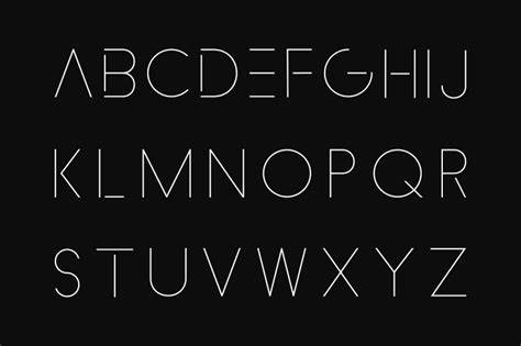 Minimalistic Font Thin Design By Expressshop