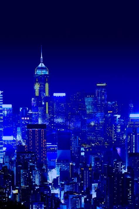 Free Download Deep Night City Scene Iphone 4s Wallpaper Blue Aesthetic