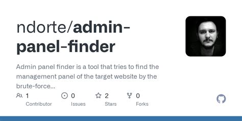 Github Ndorte Admin Panel Finder Admin Panel Finder Is A Tool That